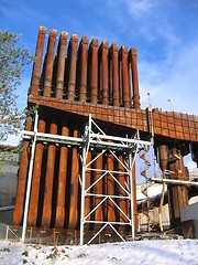 Image showing Rusty industrial building