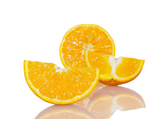 Image showing Ripe orange slices