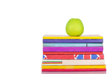 Image showing Apple and books