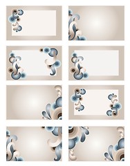 Image showing Beautiful abstract wavy background design. Icon.