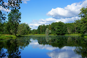 Image showing Landscape with lake