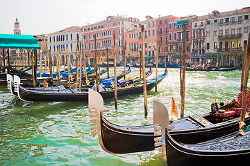 Image showing Venetian Gondolas