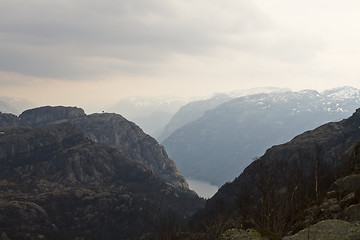 Image showing mountains and fjord in norway