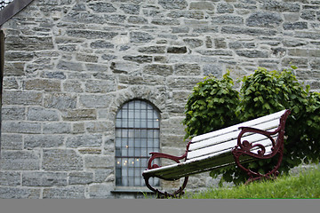 Image showing Church bench