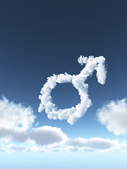 Image showing male clouds