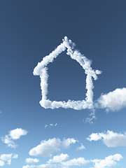 Image showing cloudy house