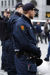 Image showing Riot police