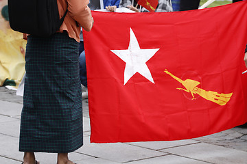 Image showing Burma flag