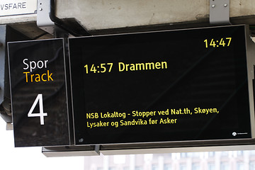 Image showing Train to Drammen