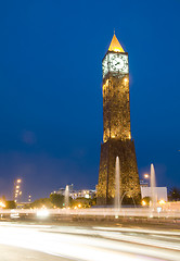 Image showing Clock Tower avenue Habib Bourguiba Ville Nouvelle Tunis Tunisia 