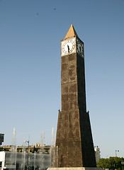 Image showing Clock Tower  avenue Habib Bourguiba Ville Nouvelle Tunis Tunisia