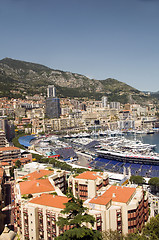 Image showing editorial view of port harbor Monte Carlo Monaco