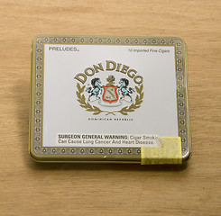 Image showing editorial Don Diego cigars metal box