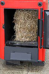 Image showing Straw boiler