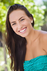 Image showing Attractive Mixed Race Girl Portrait