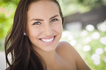 Image showing Attractive Mixed Race Girl Portrait