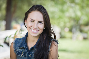 Image showing Attractive Mixed Race Girl Portrait