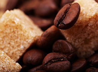 Image showing Coffee beans background