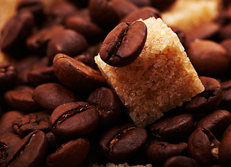 Image showing Coffee beans background