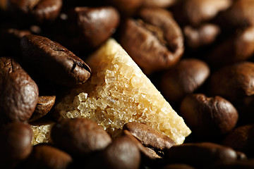 Image showing Coffee beans background