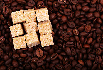 Image showing Coffee beans background