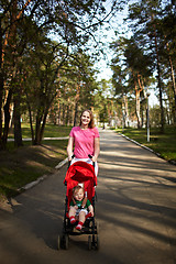 Image showing Smiling boy and mom