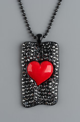 Image showing Heart shaped necklace