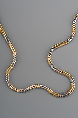 Image showing Woman golden chain