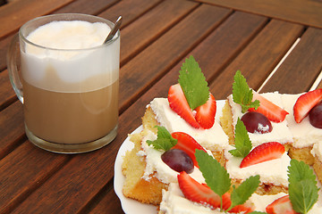 Image showing strawberry dessert