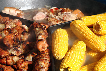 Image showing corn and meat 