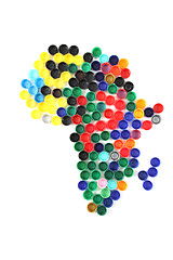 Image showing africa from the color caps