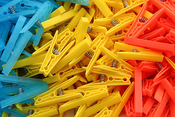 Image showing clothes pegs background