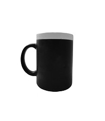 Image showing Black mug isolated on white background