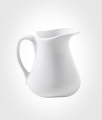 Image showing White milk pitcher