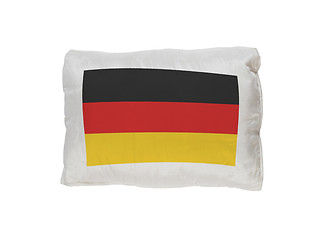 Image showing German flag pillow isolated