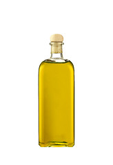 Image showing Olive oil bottle isolated on white background