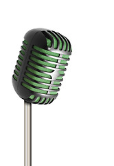 Image showing Vintage microphone isolated