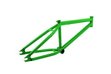 Image showing Bicycle frame isolated on white