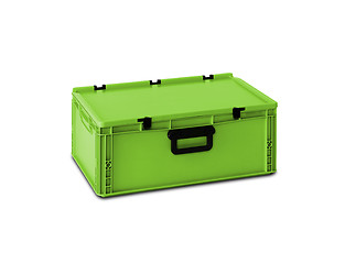 Image showing Green plastic box