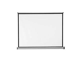 Image showing White blackboard. On a white background.