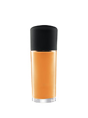 Image showing Orange perfume bottle isolated