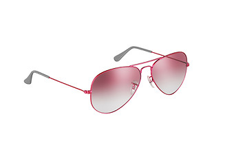 Image showing Pink sunglasses isolated on white