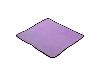 Image showing purple napkin isolated on white background