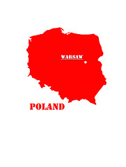 Image showing Map of Poland