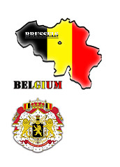 Image showing Map of Kingdom of Belgium