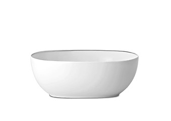 Image showing White bowl on white background