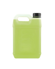 Image showing Green jerrycan isolated on white