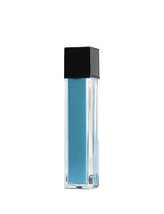 Image showing Blue parfume bottle