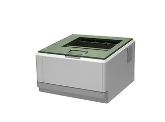 Image showing Printer. On a white background.