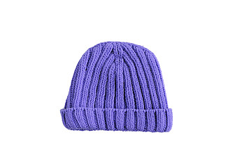 Image showing blue woolen winter hat